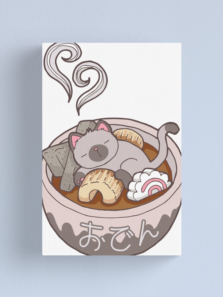 Oden Cat Canvas Print By Likekay Redbubble