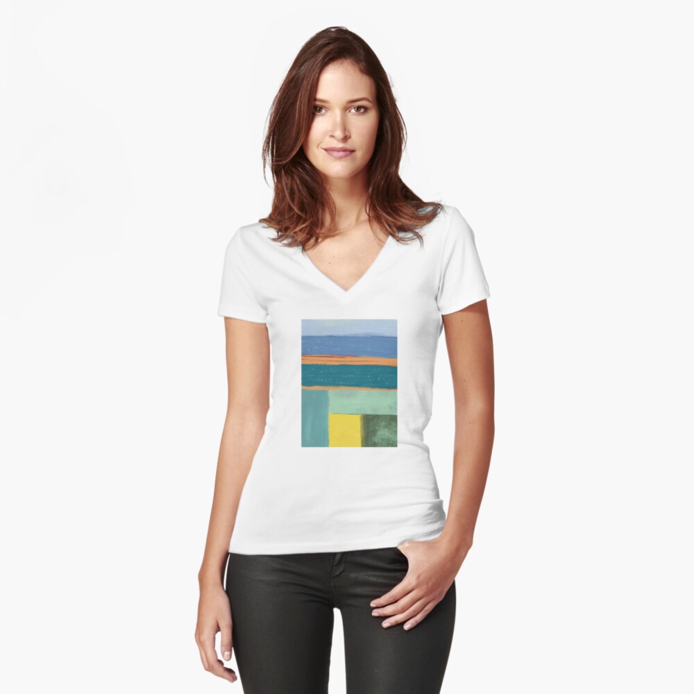 Item preview, Fitted V-Neck T-Shirt designed and sold by tareqnh.
