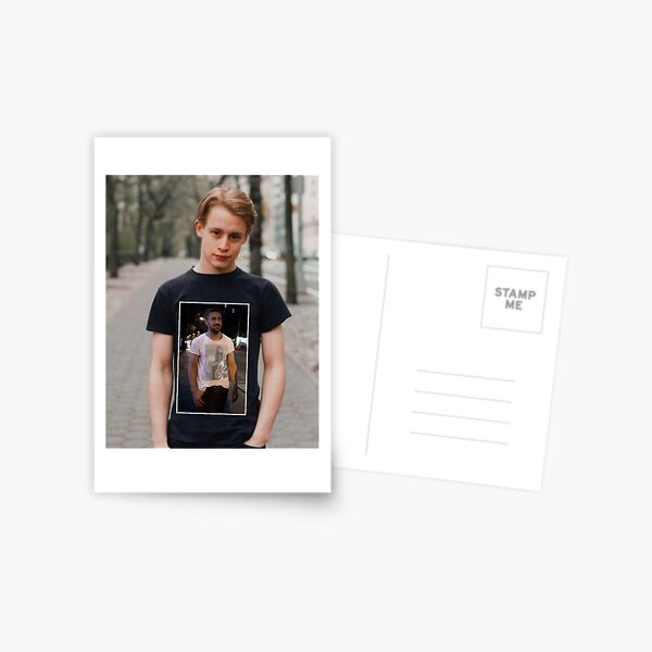 Macaulay Culkin Wearing A T Shirt Of Ryan Gosling Wearing A T Shirt Of Macaulay Culkin Postcard By Andrewgoodman Redbubble