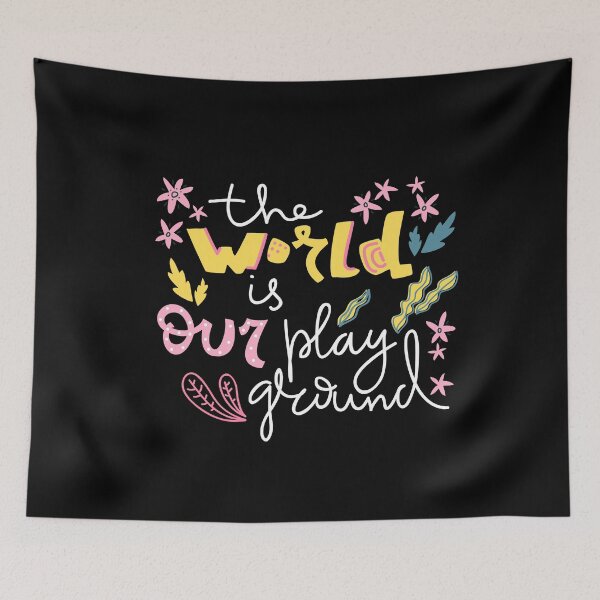 Item preview, The world is our playground. Simple style lettering composition designed and sold by Dina Konovalova.