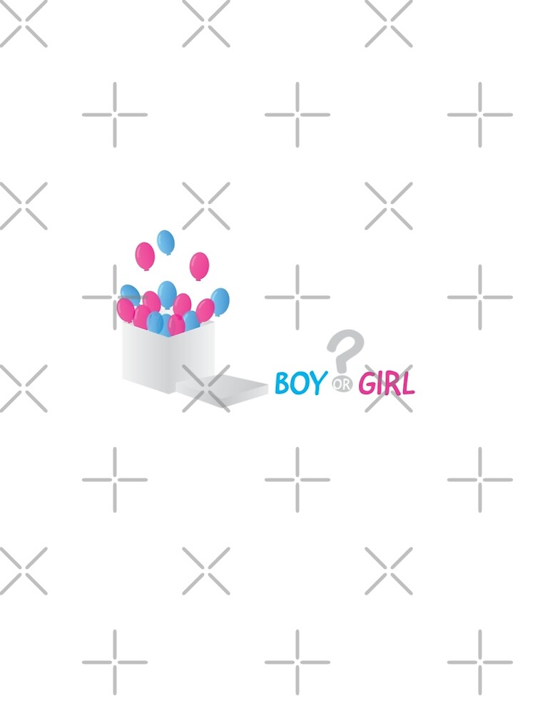 Gender Reveal Invitation, Baby Shower Guess the Sex Party Sticker for Sale  by sigdesign