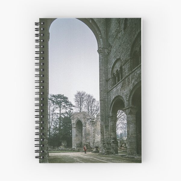Item preview, Marj in arch of crossing tower with altar chapels radiating out behind her Jumiege France 19840216 0008 designed and sold by Fred Mitchell.