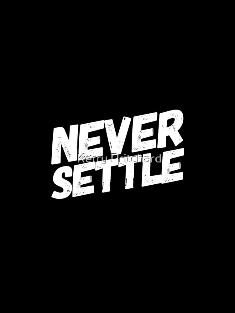 Thumbnail 4 of 4, iPhone Case, never settle designed and sold by WordFandom.