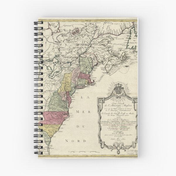 Item preview, Colonial America Map by Matthaus Lotter (1776) designed and sold by allhistory.