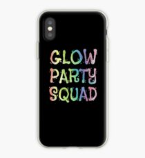Vinilo o funda para iPhone Camiseta divertida del resplandor del partido de la camiseta divertida de neón del efecto de la salpicadura