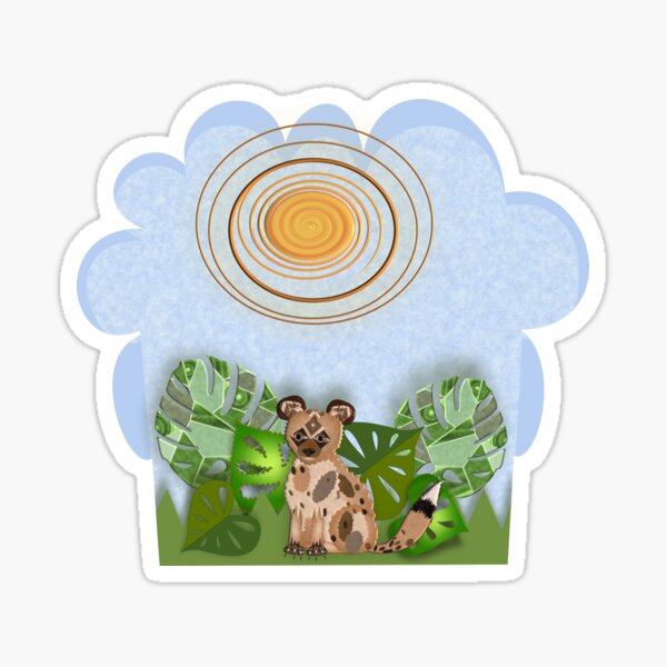 AFRICAN WILD DOG 247. Sticker