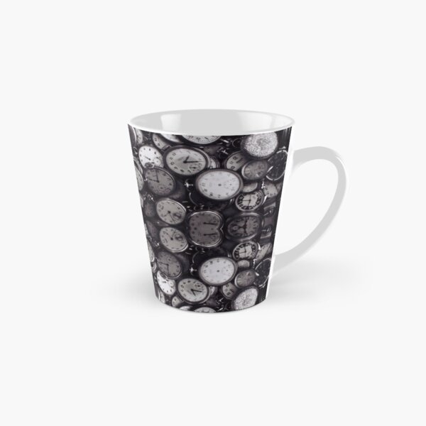 Monochrome old, antique, time, clock, pattern, abstract, dirty, design Tall Mug