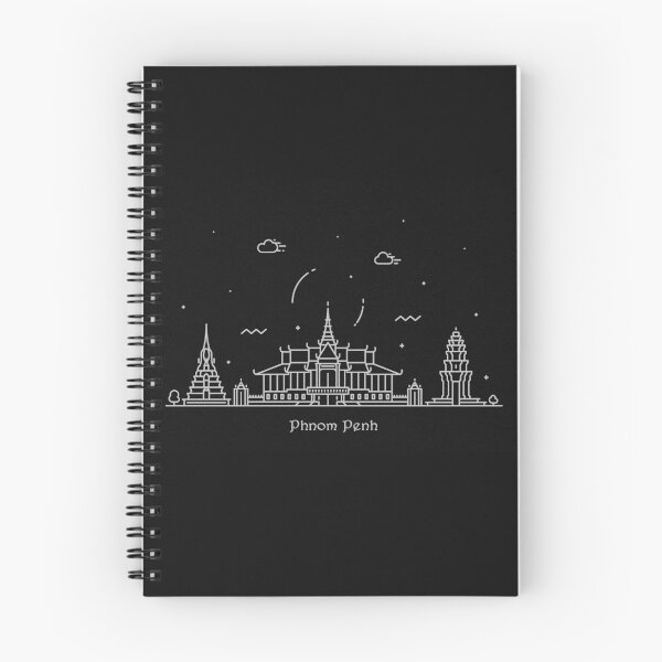 Item preview, Phnom Penh Skyline Minimal Line Art Poster designed and sold by A Deniz Akerman.