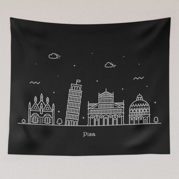 Item preview, Pisa Skyline Minimal Line Art Poster designed and sold by A Deniz Akerman.