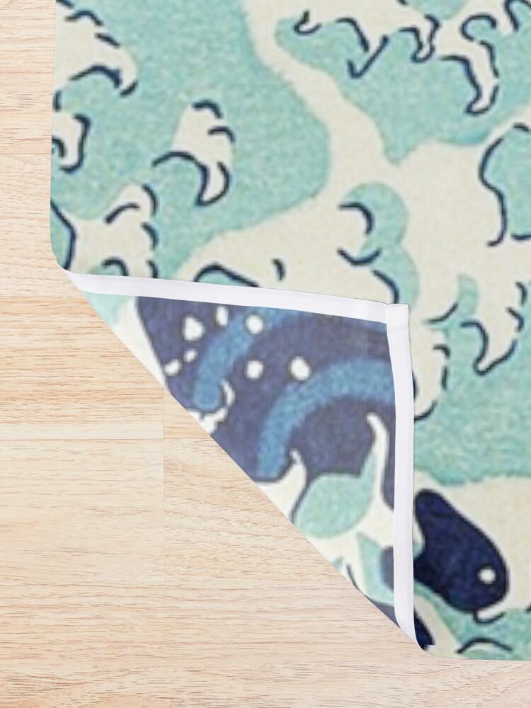 Alternate view of HOKUSAI. The Great Wave off Kanagawa, BRIGHTENED. Shower Curtain