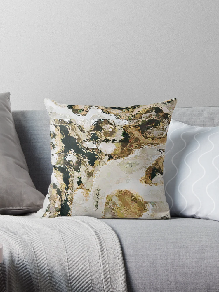 Thumbnail 1 of 4, Pillow, Marbled Rocks designed and sold by Kate Lillyson.