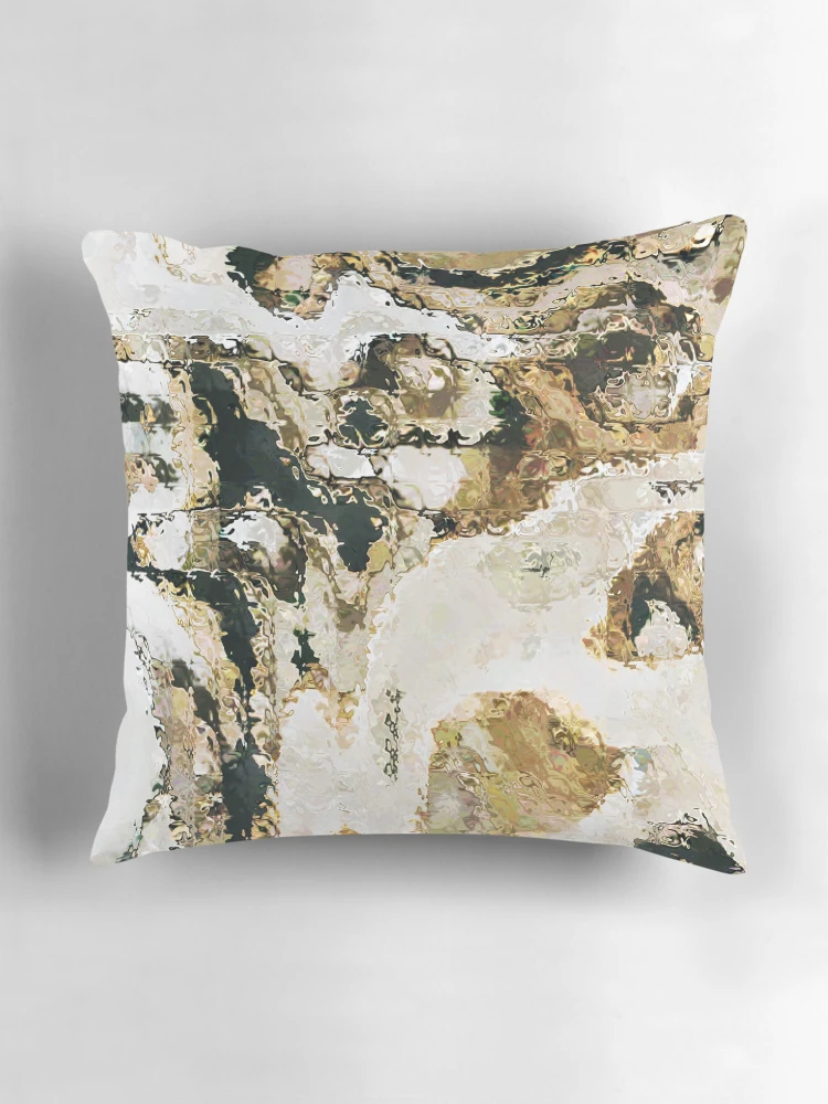 Thumbnail 3 of 4, Pillow, Marbled Rocks designed and sold by Kate Lillyson.