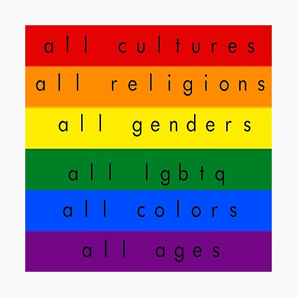 Item preview, All-Inclusive LGBTQ designed and sold by SerpentSkyArts.