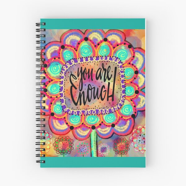 Item preview, Happy Flower ‘You are Enough’ Illustration  designed and sold by Inspirivity.