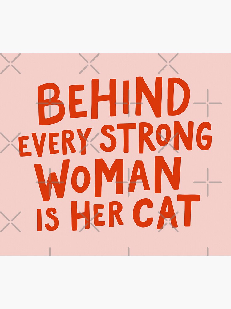 Thumbnail 3 of 3, Sticker, Behind Every Strong Woman designed and sold by meandthemoon.