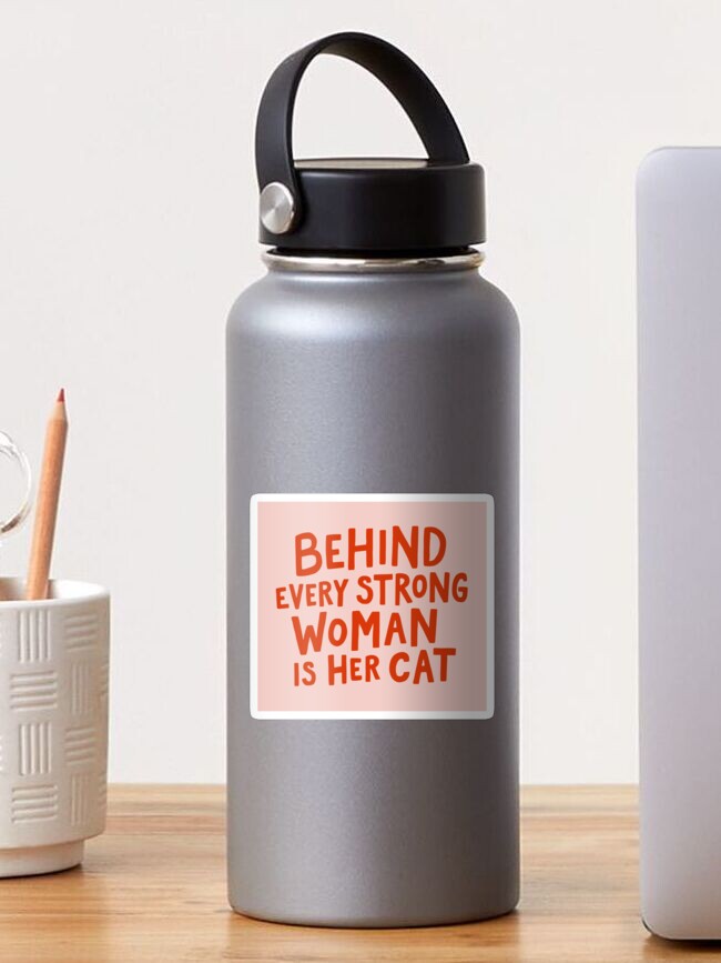 Thumbnail 1 of 3, Sticker, Behind Every Strong Woman designed and sold by meandthemoon.