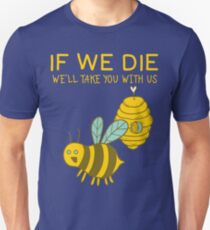 Retten Sie das Bienen-T-Shirt Slim Fit T-Shirt