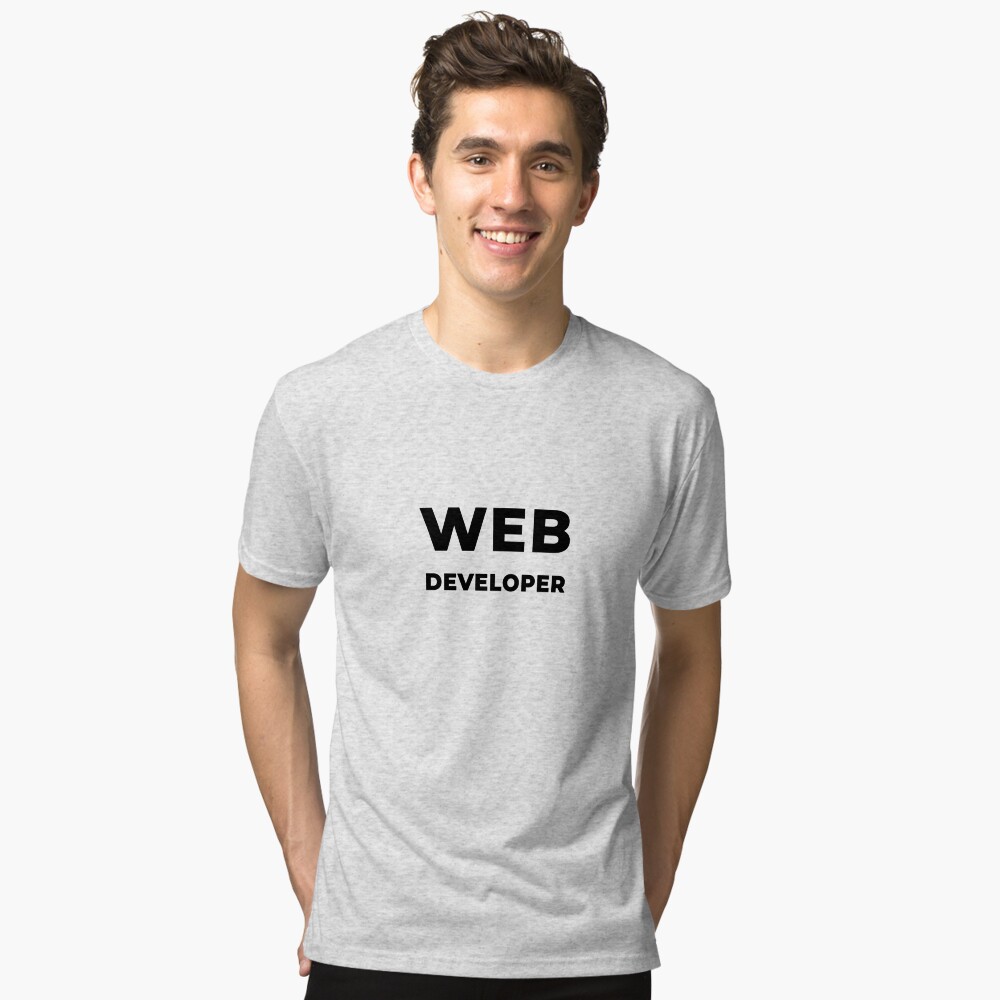 Item preview, Tri-blend T-Shirt designed and sold by developer-gifts.