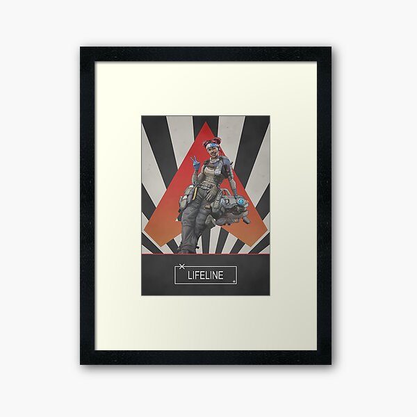 Apex Legends Lifeline Radial Character Poster Framed Art Print
