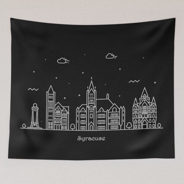 Item preview, Syracuse, New York Skyline Minimal Line Art Poster designed and sold by A Deniz Akerman.