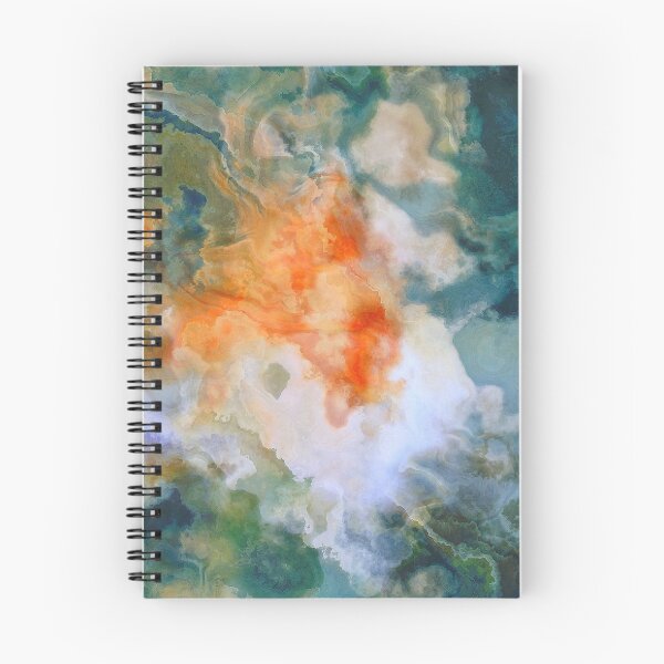 Item preview, Blue orange bright marble designed and sold by Kolinnaprint.