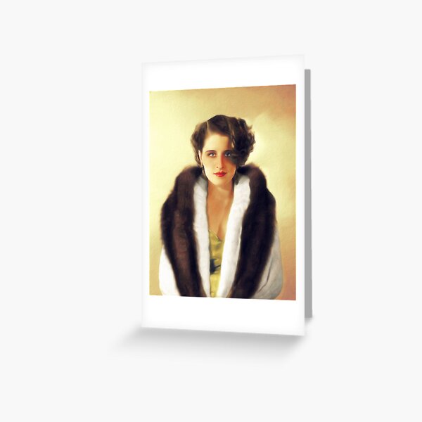 Norma Shearer, Vintage Actress Greeting Card