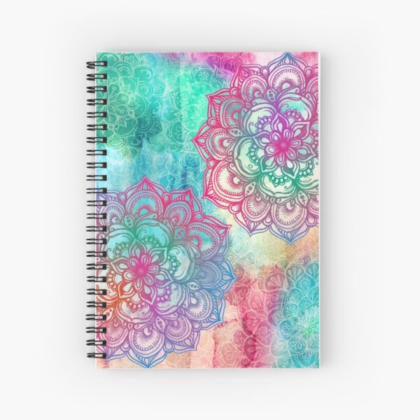 Round and Round the Rainbow Spiral Notebook