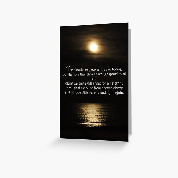 Reflection sympathy card Greeting Card