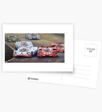 Ferrari vs Porsche 1970 Watkins Glen 6 Hours Postcards