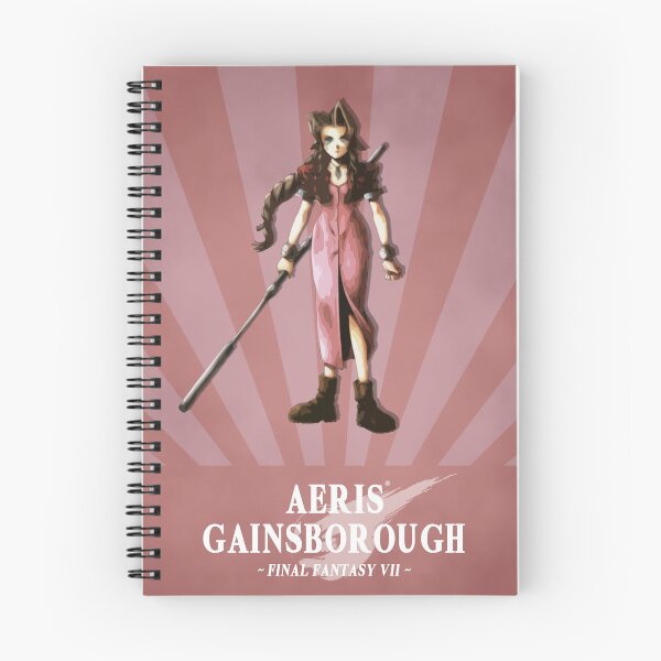 Item preview, Cartel de personajes radiales de Final Fantasy VII Aeris Gainsborough designed and sold by Gemini-Phoenix.