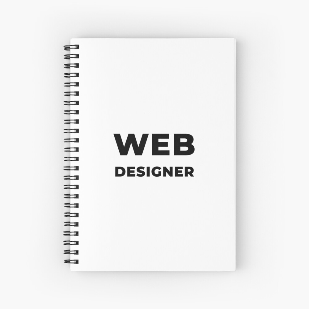 Web Designer (Inverted) Spiral Notebook