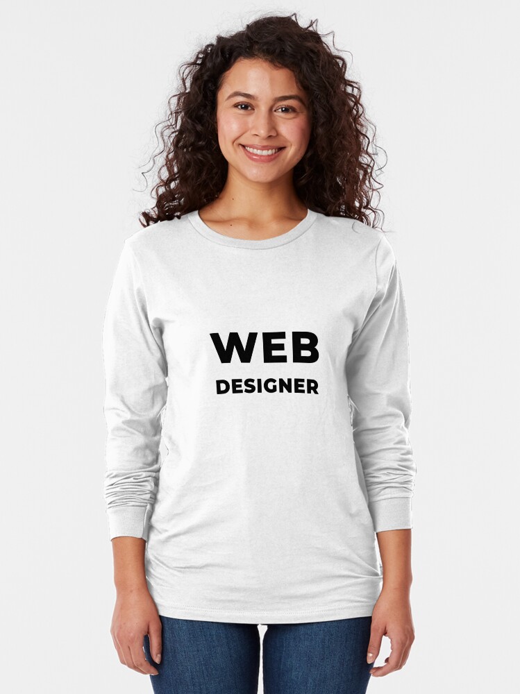 Alternate view of Web Designer (Inverted) Long Sleeve T-Shirt