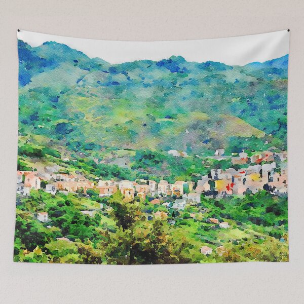 Item preview, Landscape with Verbicaro and Pollino mountain designed and sold by Giuseppe Cocco.