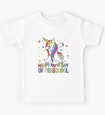 Happy 100 Days Of School Student Teacher Unicorn Gift Kinder T-Shirt