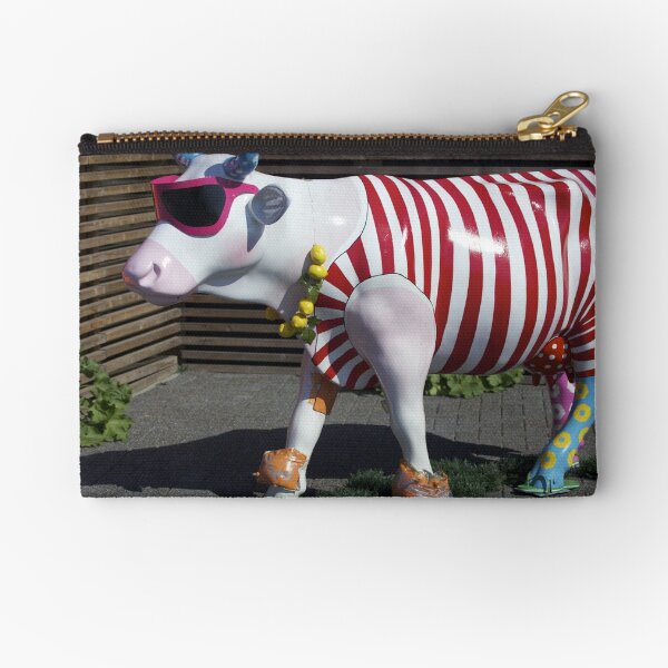 Painted Cow on Holiday - at Floriade Zipper Pouch