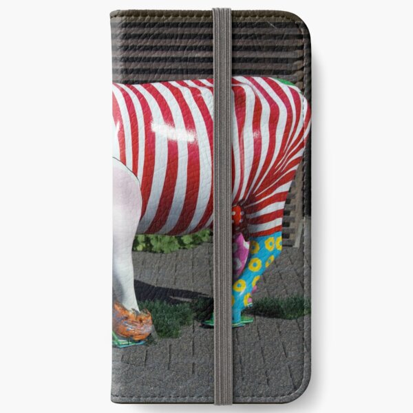 Painted Cow on Holiday - at Floriade iPhone Wallet