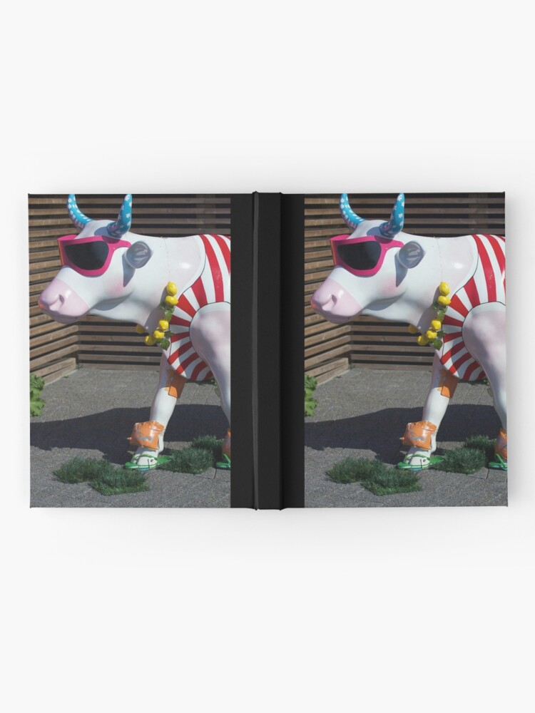 Alternate view of Painted Cow on Holiday - at Floriade Hardcover Journal