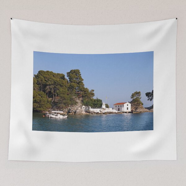 Item preview, Greek orthodox church on island Panagias Parga Greece designed and sold by goceris.