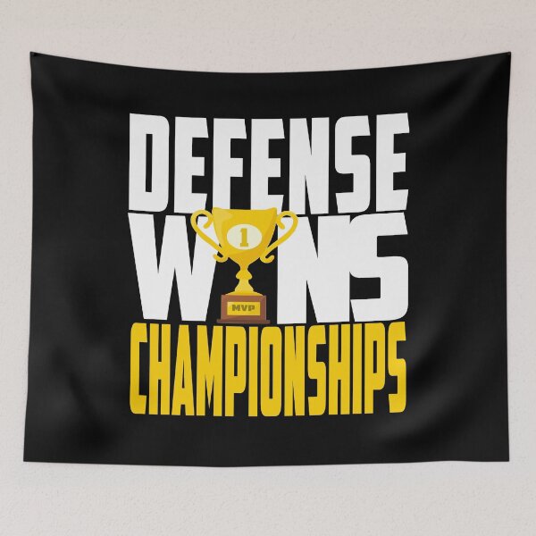 Item preview, Defense Wins Championships Trophy Basketball   designed and sold by Spoof-Tastic.