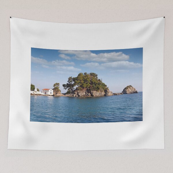 Item preview, Greek orthodox church on island Panagias Parga landscape designed and sold by goceris.
