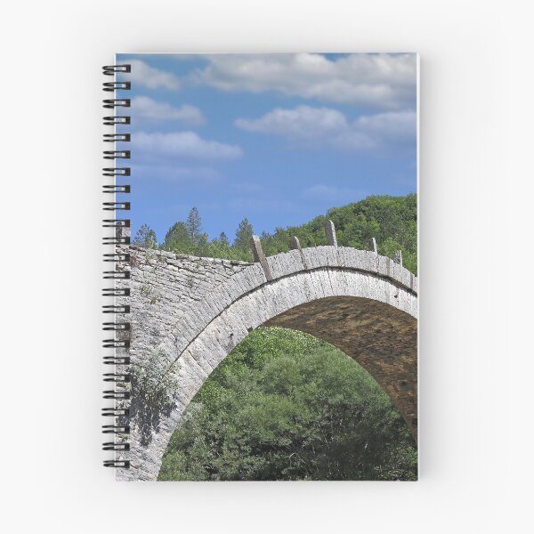 Item preview, Kalogeriko arched stone bridge Zagoria Greece summer season designed and sold by goceris.
