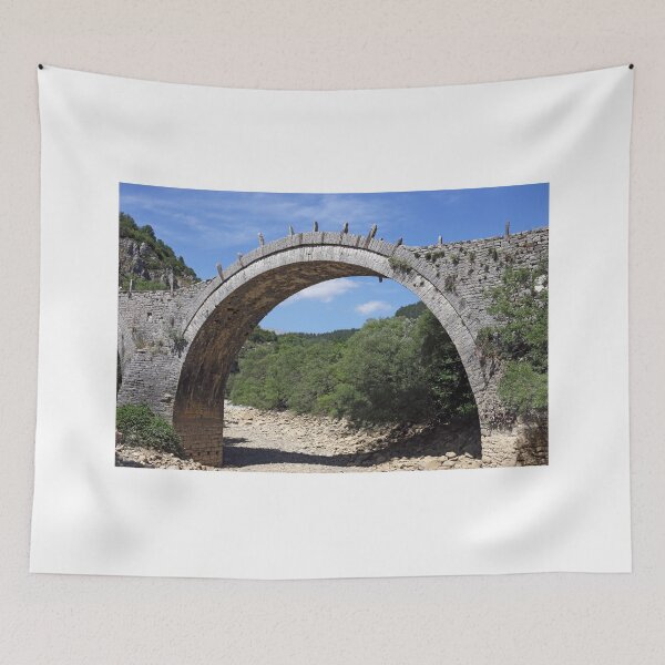 Item preview, Kalogeriko arched stone bridge Zagoria Greece designed and sold by goceris.