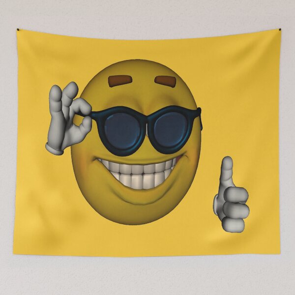 Item preview, Picardía/Sunglasses Thumbs up emoticon meme designed and sold by monkofyomom.