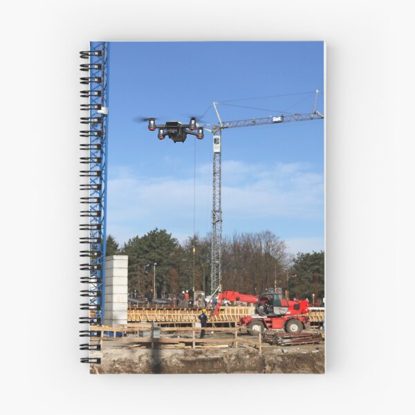 Item preview, The drone flies over the construction site designed and sold by goceris.
