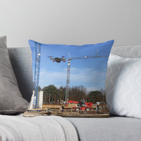 Item preview, The drone flies over the construction site designed and sold by goceris.