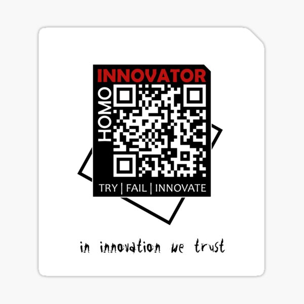 Homo Innovator | White Collection Sticker