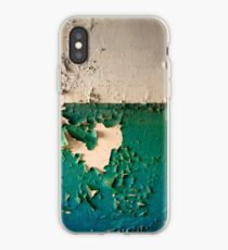 Wand mit Peeling Green Blue und White Paint iPhone-Hülle & Cover