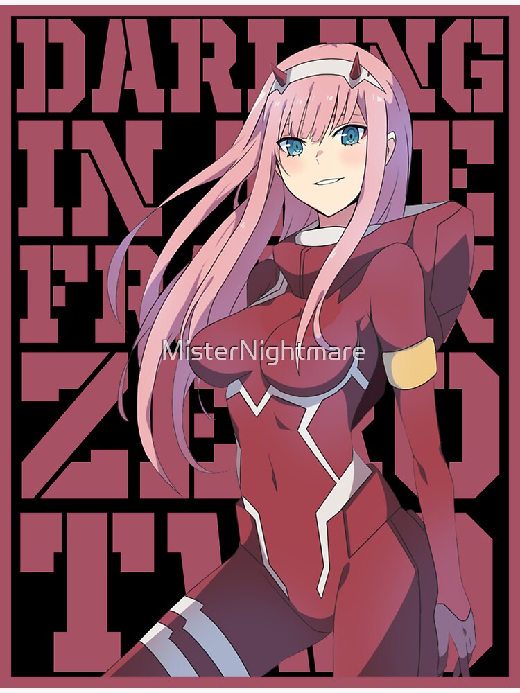 Zero Two Bunny Darling in the Franxx Weatherproof Anime Sticker 6 Car Decal