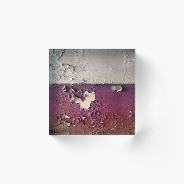 Item preview, Wall with white and purple paint peeling off  designed and sold by Reinvention.