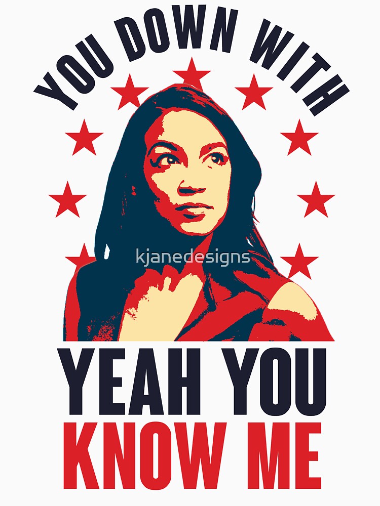 "You Down With AOC? Yeah You Know Me" Racerback Tank Top by